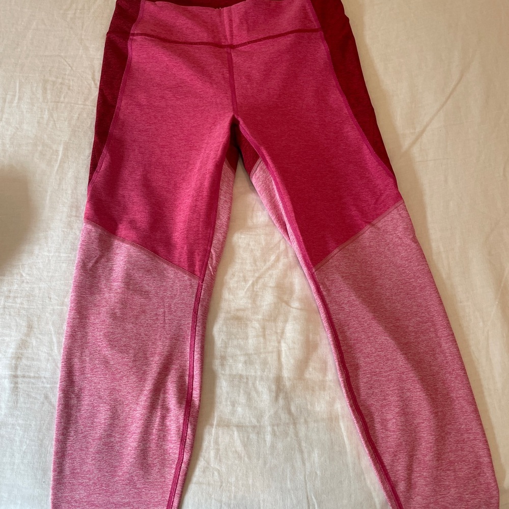 Outdoor Voices Kids Two-Tone Pink Leggings